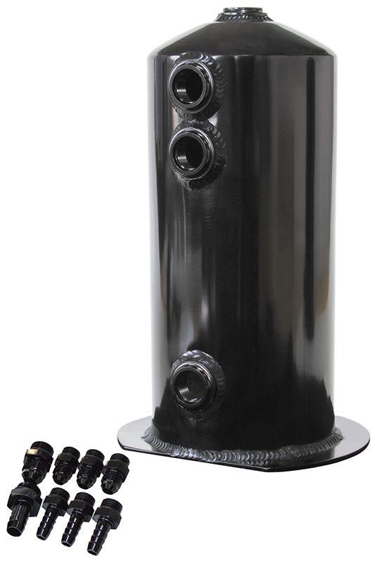 Aeroflow 2.5 Litre Spun Alloy Surge Tank (AF49-1016BLK) AF49-1016BLK