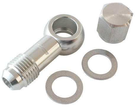 Aeroflow 90° Fuel Pump Banjo Kit - Red (AF49-1034S) AF49-1034S