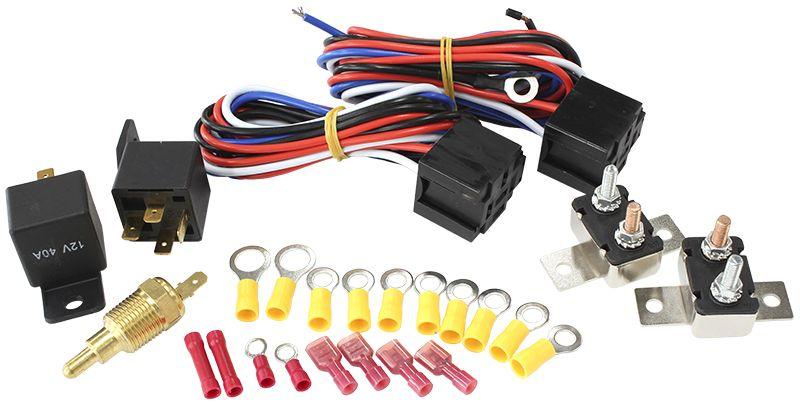 Aeroflow Dual Fan Relay and Wiring Harness Kit (AF49-1048)