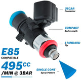 Aeroflow Bosch Motorsport 495cc EV14 Short USCAR Fuel Injector (AF49-1900)