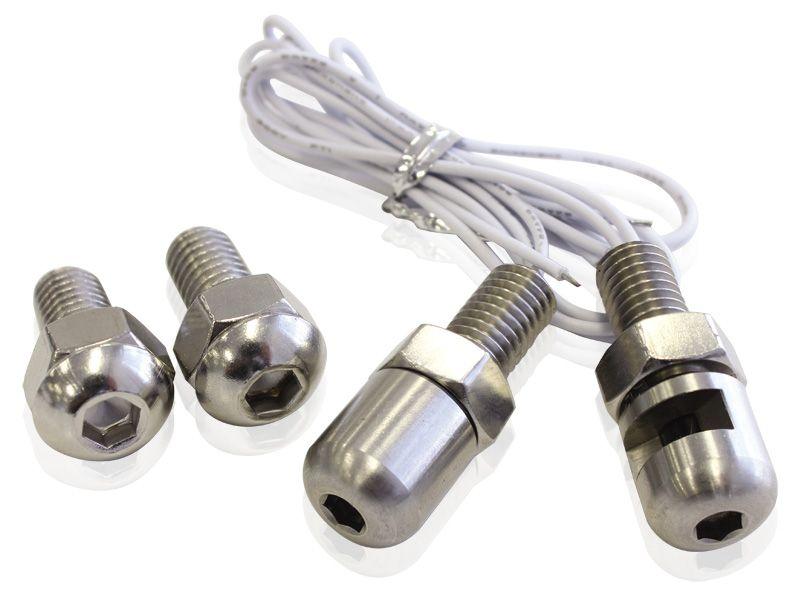 Aeroflow Stainless Steel Number Plate Bolts with built in Lights (AF49-2005)
