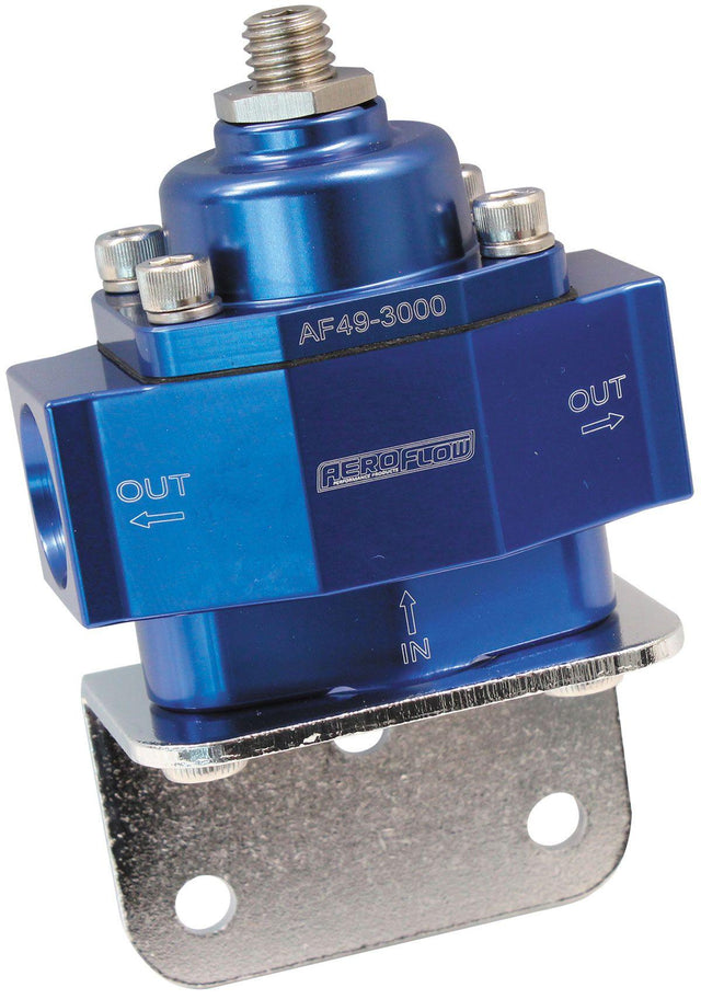 Aeroflow Billet 2-Port Fuel Pressure Regulator with -8 ORB Ports (AF49-3000) AF49-3000