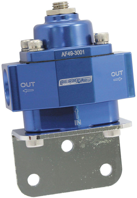 Aeroflow Billet 2-Port Fuel Pressure Regulator with -8 ORB Ports (AF49-3001) AF49-3001