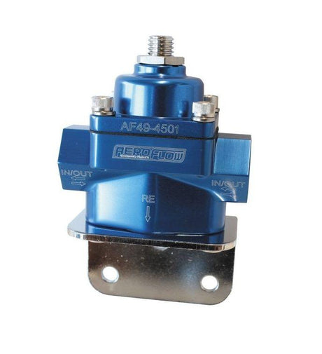 Aeroflow Billet Bypass Fuel Pressure Regulator 4.5-9psi Adjustable (AF49-4501) AF49-4501