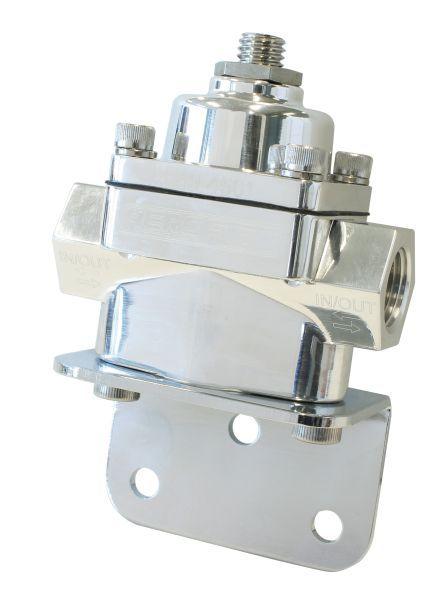 Aeroflow Billet Bypass Fuel Pressure Regulator 4.5-9psi Adjustable (AF49-4501P) AF49-4501P