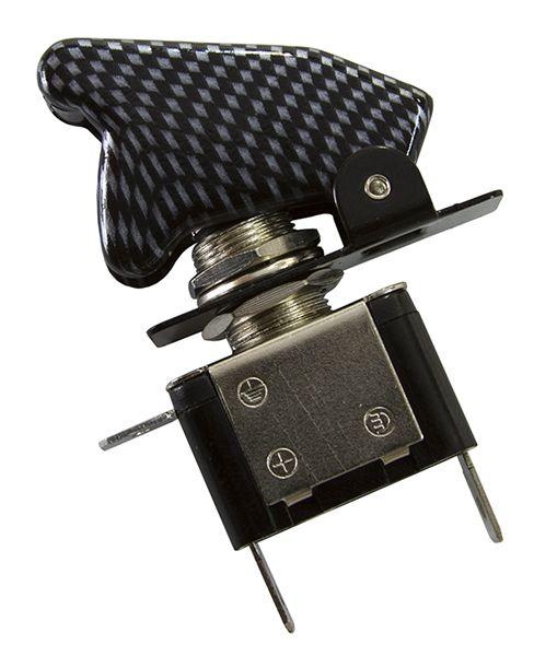 Aeroflow Carbon Fibre Covered LED Rocket / Missile Switch (AF49-5020) AF49-5020