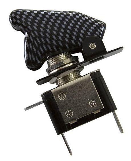Aeroflow Carbon Fibre Covered LED Rocket / Missile Switch (AF49-5020) AF49-5020