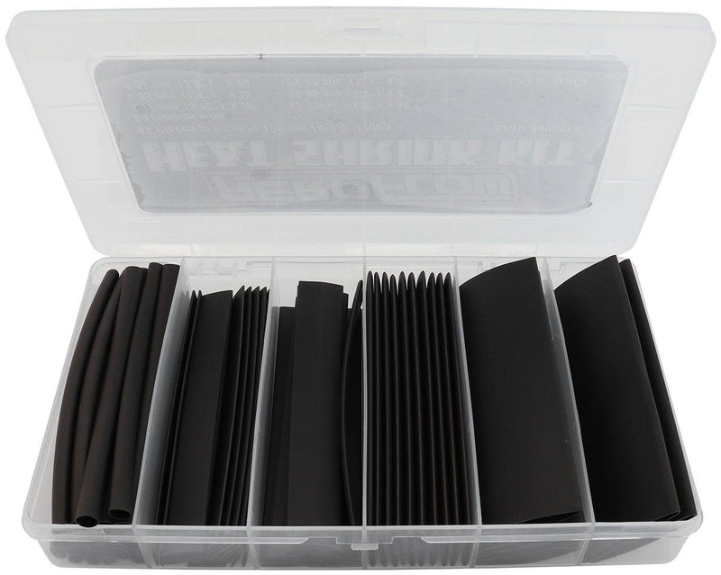Aeroflow Black Heat Shrink 61 Piece Kit (AF49-8990BLK)