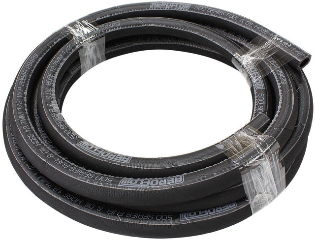 Aeroflow 500 Series Black Push Lock Hose -6AN (AF500-06-6MBLK) AF500-06-6MBLK