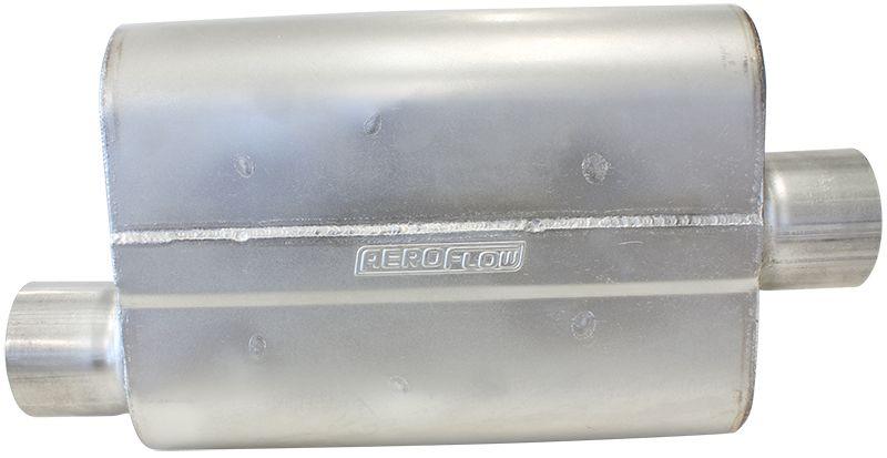 Aeroflow Aeroflow 5000 Series Mufflers - Offset Inlet/Center Outlet (AF5001-250) AF5001-250