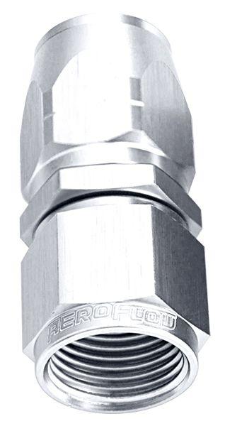 Aeroflow 500 / 550 Series Cutter Style One Piece Full Flow Swivel Straight Hose End -4AN (AF501-04S)