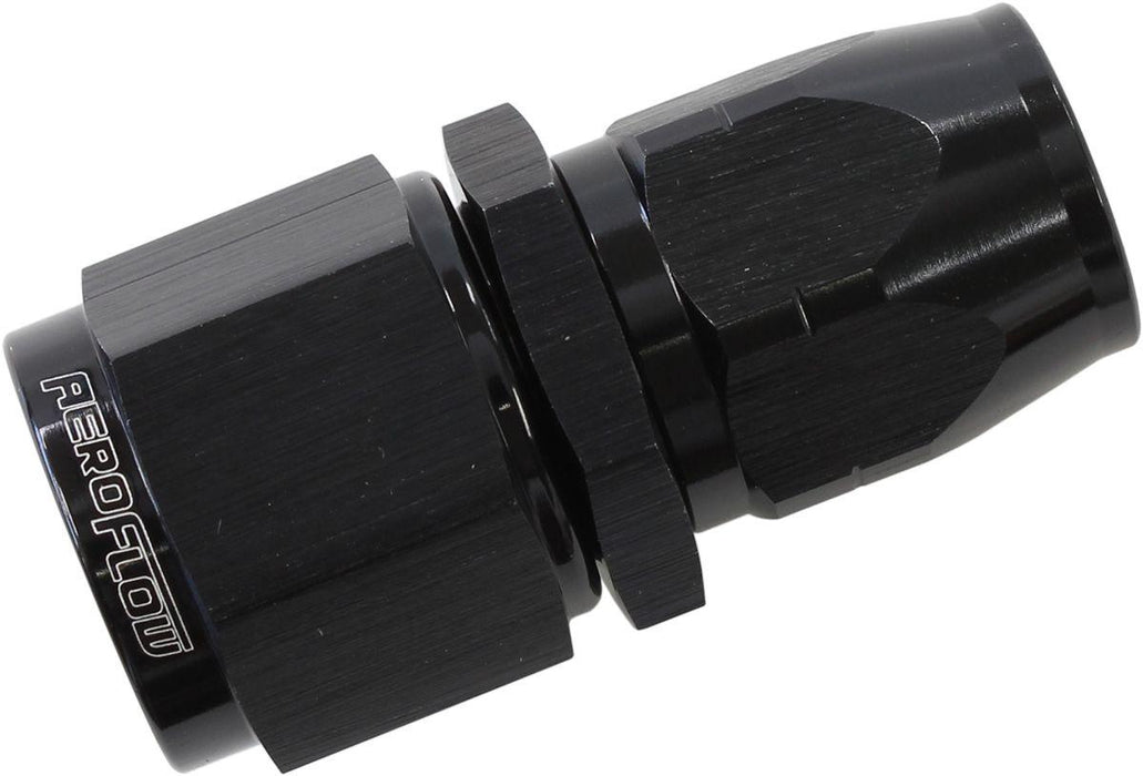 Aeroflow 550 Series Cutter Style One Piece Straight Stepped Hose End -8AN to -6 Hose (AF501-06-08BLK)