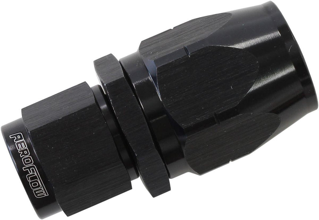 Aeroflow 550 Series Cutter Style One Piece Straight Stepped Hose End -6AN to -8 Hose (AF501-08-06BLK)