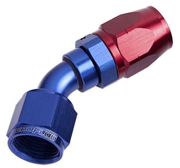 Aeroflow 500 Series Cutter Swivel 45° Hose End -4AN (AF502-04)