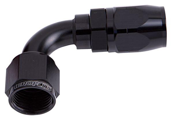 Aeroflow 500 Series Cutter Swivel 90° Hose End -10AN (AF503-10BLK) AF503-10BLK