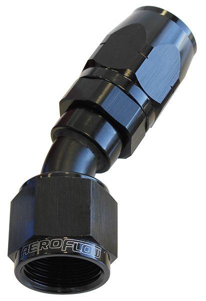 Aeroflow 500 Series Cutter Swivel 30° Hose End -4AN (AF507-04BLK)