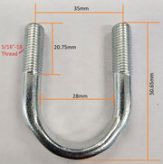 Aeroflow Forged U-Bolts (AF5074-1005)