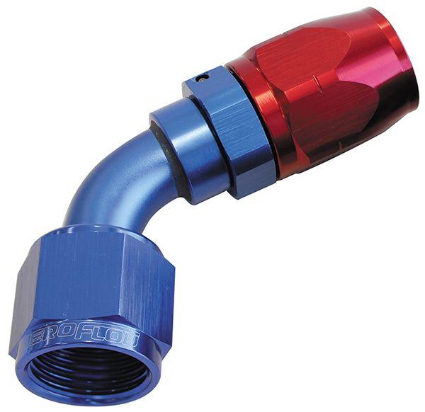 Aeroflow 500 Series Cutter Swivel 60° Hose End -4AN (AF508-04)