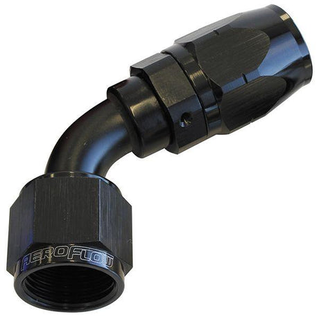 Aeroflow 500 Series Cutter Swivel 60° Hose End -12AN (AF508-12BLK) AF508-12BLK