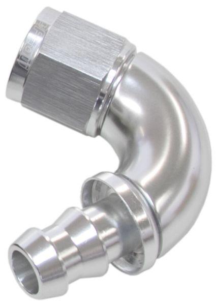 Aeroflow 510 Series Full Flow Tight Radius Push Lock 120° Hose End -4AN (AF514-04S) AF514-04S