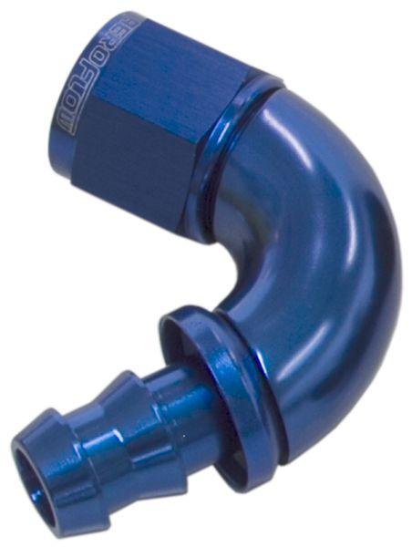 Aeroflow 510 Series Full Flow Tight Radius Push Lock 120° Hose End -6AN (AF514-06) AF514-06