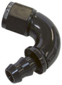 Aeroflow 510 Series Full Flow Tight Radius Push Lock 120° Hose End -8AN (AF514-08BLK) AF514-08BLK