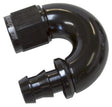 Aeroflow 510 Series Full Flow Tight Radius Push Lock 180° Hose End -4AN (AF516-04BLK)