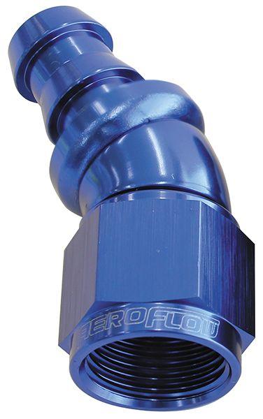 Aeroflow 510 Series Full Flow Tight Radius Push Lock 30° Hose End -10AN (AF517-10) AF517-10