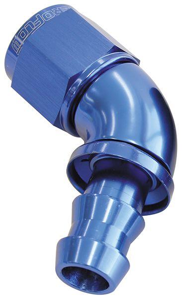 Aeroflow 510 Series Full Flow Tight Radius Push Lock 60° Hose End -4AN (AF518-04) AF518-04