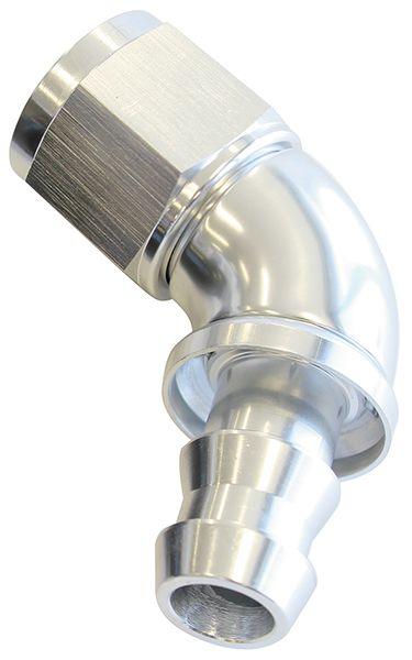 Aeroflow 510 Series Full Flow Tight Radius Push Lock 60° Hose End -6AN (AF518-06S) AF518-06S