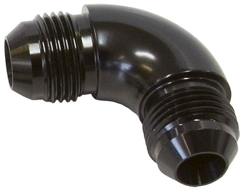 Aeroflow 90° Full Flow AN Union -8AN (AF521-08BLK)
