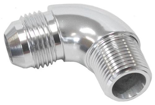 Aeroflow 90° NPT to AN Full Flow Adapter 1/4" to -6AN (AF522-06S)