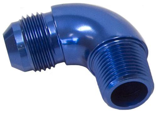 Aeroflow 90° NPT to AN Full Flow Adapter 1/4" to -8AN (AF522-08-04) AF522-08-04