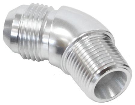 Aeroflow 45° NPT to AN Full Flow Adapter 1/2" to -6AN (AF523-06-08S)