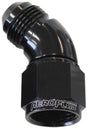 Aeroflow 45° Full Flow Female/Male Flare Swivel -8AN (AF542-08BLK) AF542-08BLK
