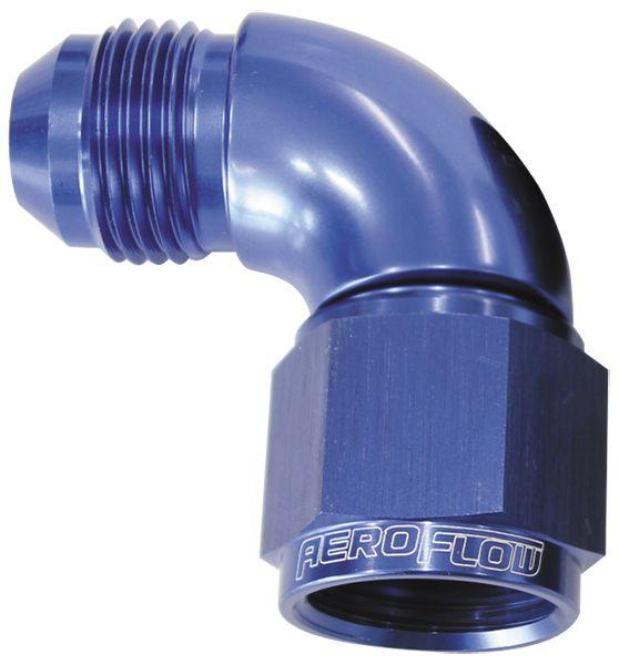 Aeroflow 90° Full Flow Female/Male Flare Swivel -8AN (AF543-08) AF543-08