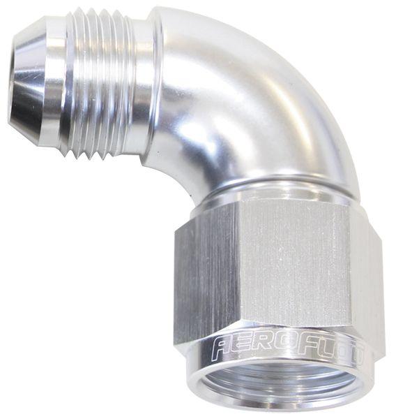Aeroflow 90° Full Flow Female/Male Flare Swivel -8AN (AF543-08S) AF543-08S