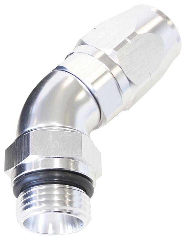 Aeroflow 45° Male ORB Full Flow Swivel Hose End -8 ORB to -8AN (AF544-08-08S)