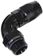 Aeroflow 90° Male ORB Full Flow Swivel Hose End -6 ORB to -6AN (AF549-06-06BLK) AF549-06-06BLK