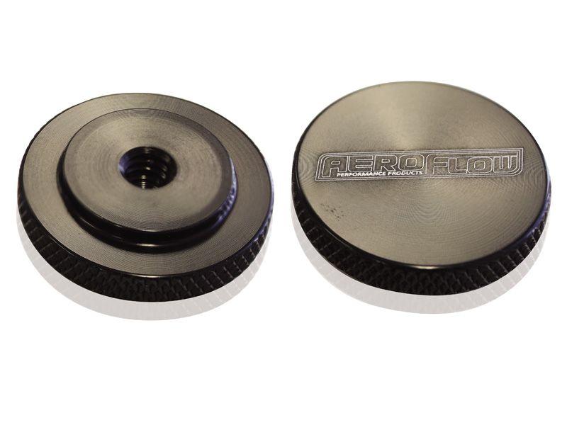 Aeroflow Black Billet Air Cleaner Nut (AF55-1002BLK) AF55-1002BLK