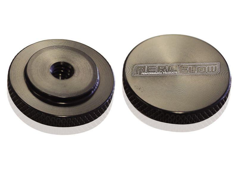 Aeroflow Black Billet Air Cleaner Nut (AF55-1003BLK) AF55-1003BLK