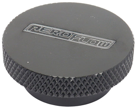 Aeroflow Black Billet Air Cleaner Nut 1/4" UNC (AF55-1009BLK) AF55-1009BLK