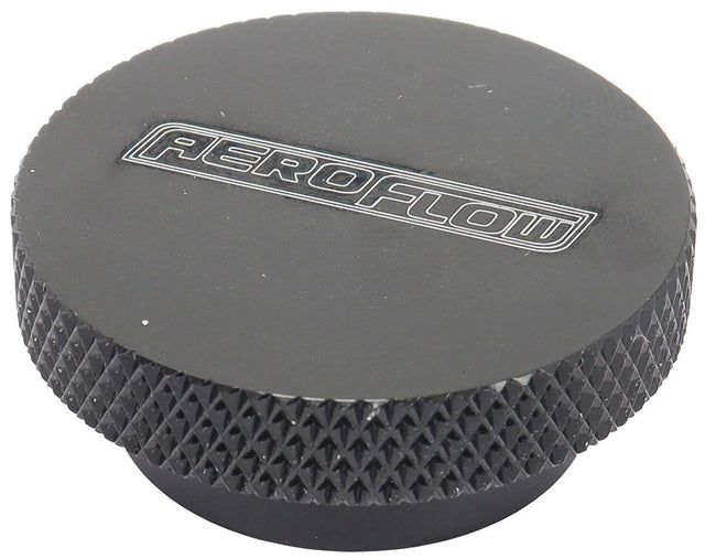 Aeroflow Black Billet Air Cleaner Nut 1/4" UNC (AF55-1009BLK) AF55-1009BLK