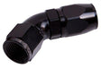 Aeroflow 550 Series Cutter One-Piece Full Flow Swivel 45° Hose End -4AN (AF552-04BLK) AF552-04BLK