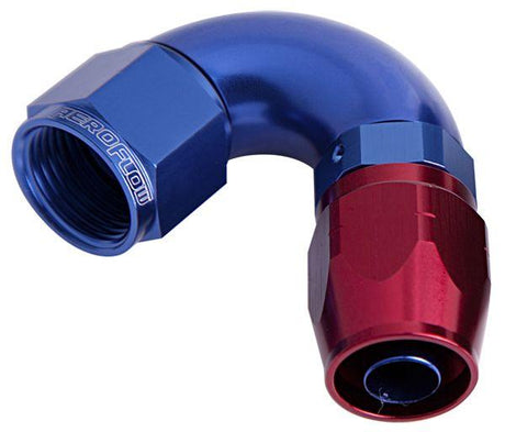 Aeroflow 550 Series Cutter One-Piece Full Flow Swivel 120° Hose End -4AN (AF554-04) AF554-04