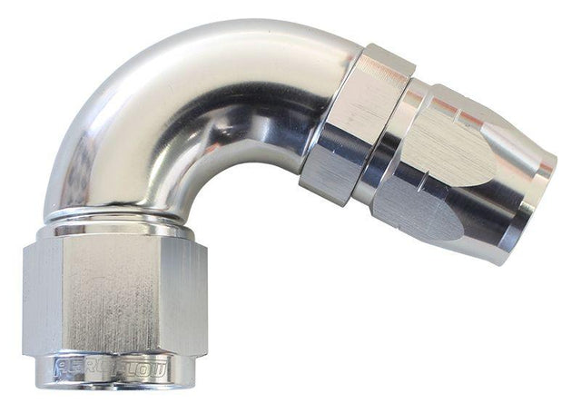 Aeroflow 550 Series Cutter Style One Piece Swivel 120° Stepped Hose End -8AN to -6 Hose (AF554-06-08S) AF554-06-08S
