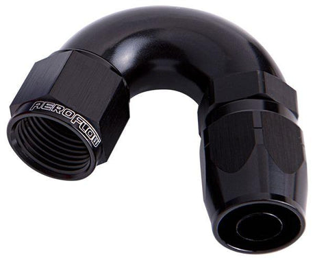 Aeroflow 550 Series Cutter One-Piece Full Flow Swivel 150° Hose End -4AN (AF555-04BLK) AF555-04BLK