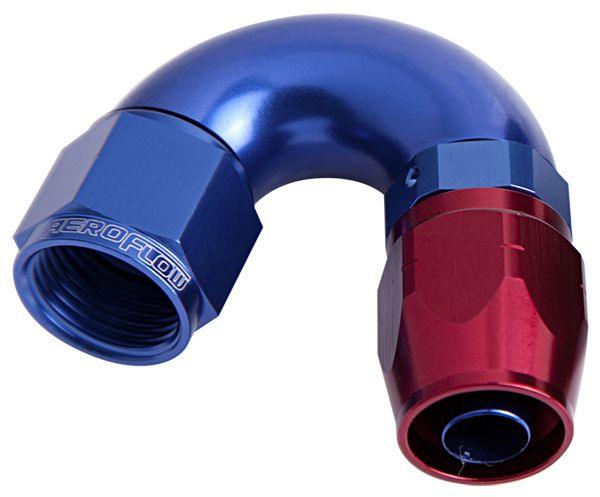 Aeroflow 550 Series Cutter One-Piece Full Flow Swivel 150° Hose End -4AN (AF555-04)