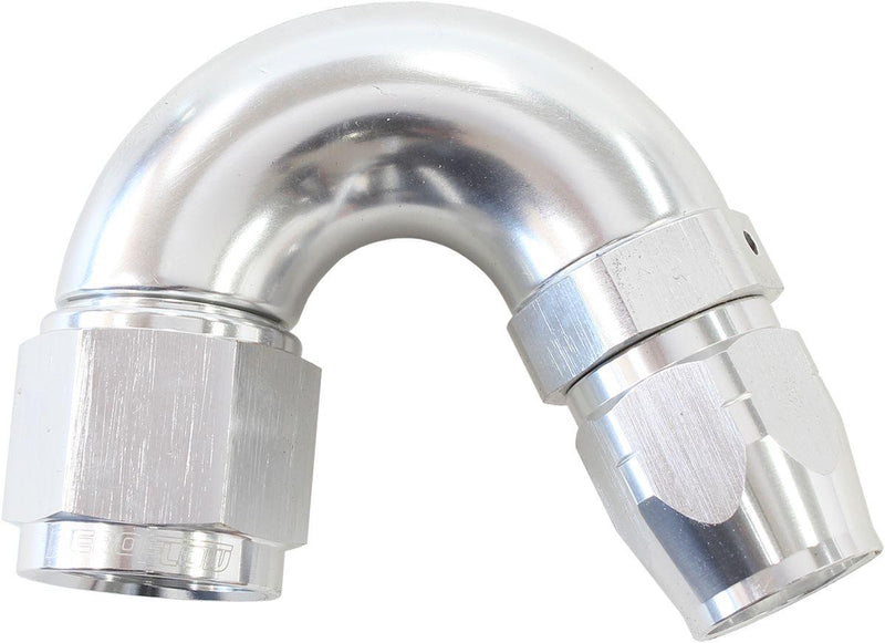 Aeroflow 550 Series Cutter Style One Piece Swivel 150° Stepped Hose End -8AN to -6 Hose (AF555-06-08S) AF555-06-08S