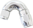 Aeroflow 550 Series Cutter Style One Piece Swivel 150° Stepped Hose End -6AN to -8 Hose (AF555-08-06S) AF555-08-06S